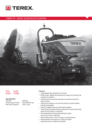 Колісні самоскиди Terex TA 2 SE