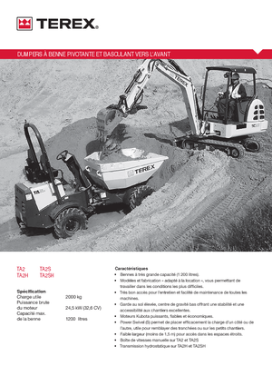 Колісні самоскиди Terex TA2SH