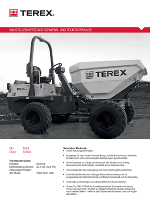 Колісні самоскиди Terex TA 3