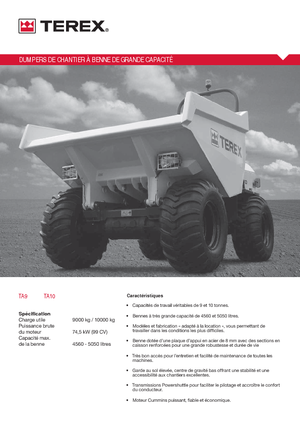 Колісні самоскиди Terex TA 9