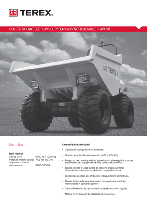Колісні самоскиди Terex TA 9