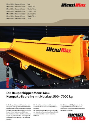 Гусеничні самоскиди Menzi 7vk