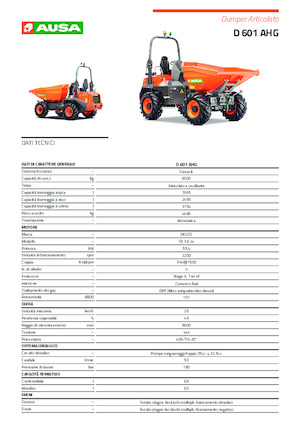 Колісні самоскиди Ausa D 601 AHG 