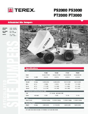 Колісні самоскиди Terex PS 2000