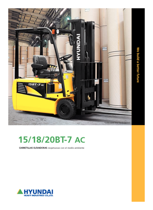 Електричні навантажувачі Hyundai 15 BT 7 ac