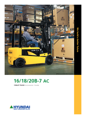 Електричні навантажувачі Hyundai 18 B 7