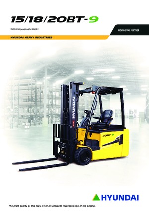 Електричні навантажувачі Hyundai 20 BT 9 ac