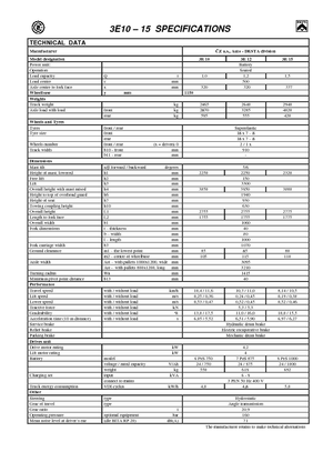 Електричні навантажувачі Desta 3 E 10