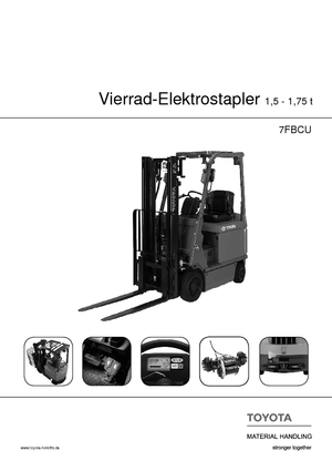 Електричні навантажувачі Toyota 7 FBCU 18