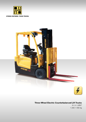 Електричні навантажувачі Hyster A1.3XNT
