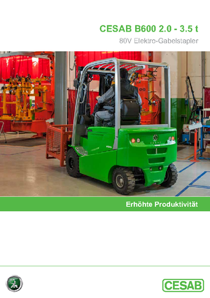 Електричні навантажувачі Cesab B 625 L