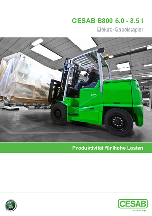 Електричні навантажувачі Cesab B 860