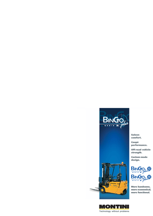 Електричні навантажувачі Montini Bingo plus N 163 CSM