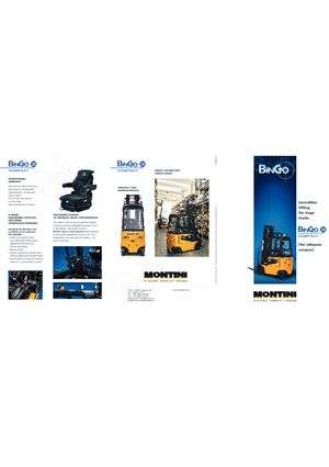 Електричні навантажувачі Montini Bingo plus N 250 Compact