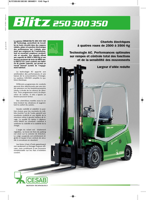 Електричні навантажувачі Cesab Blitz 300 L AC