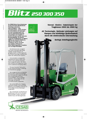 Електричні навантажувачі Cesab Blitz 300 L AC