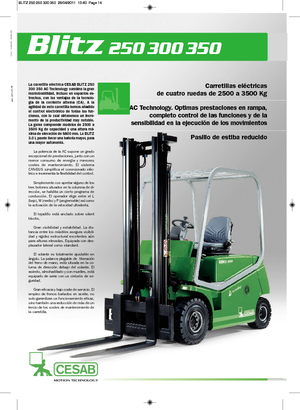 Електричні навантажувачі Cesab Blitz 300 L AC