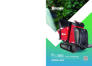 Eлектричні гусеничні самоскиди Hinowa HS701E