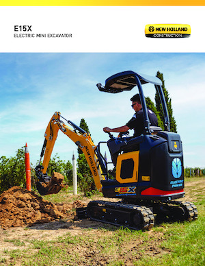 Електричний гусеничний екскаватор New Holland E15X