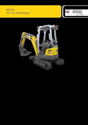 Електричний гусеничний екскаватор Wacker Neuson EZ17e-2