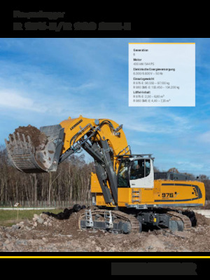 Електричний гусеничний екскаватор Liebherr R 980 SME-E