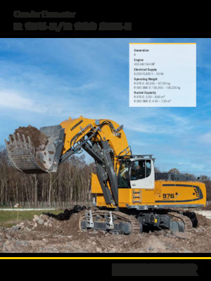 Електричний гусеничний екскаватор Liebherr R 980 SME-E