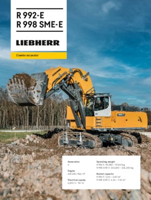 Електричний гусеничний екскаватор Liebherr R 992-E