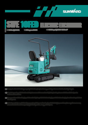 Електричний гусеничний екскаватор Sunward SWE10FED