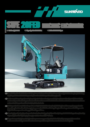 Електричний гусеничний екскаватор Sunward SWE20FED