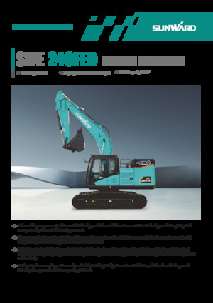 Електричний гусеничний екскаватор Sunward SWE240FED