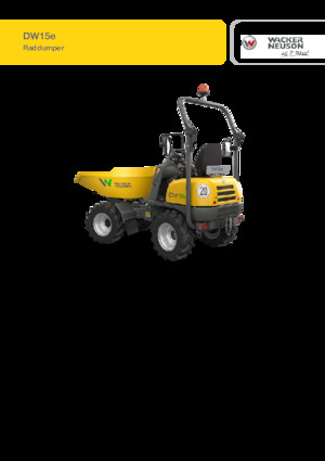 Eлектричні колісні самоскиди Wacker Neuson DW15e