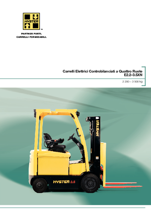 Електричні навантажувачі Hyster E3.0XN