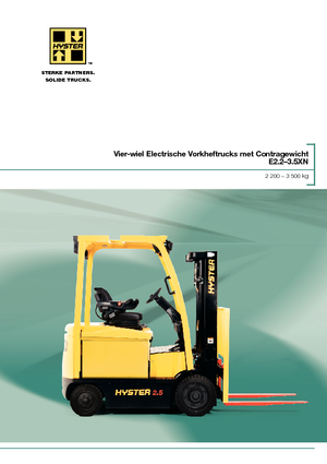 Електричні навантажувачі Hyster E3.0XN