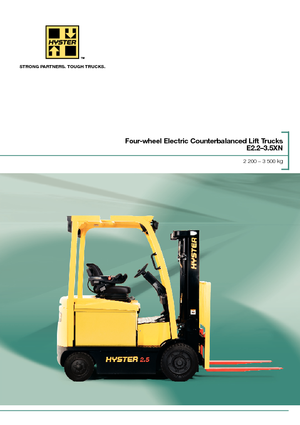 Електричні навантажувачі Hyster E3.0XN