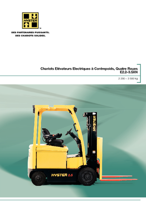 Електричні навантажувачі Hyster E3.0XN