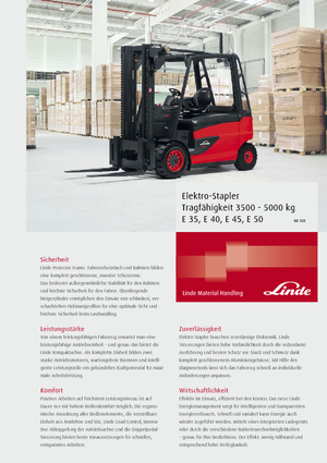 Електричні навантажувачі Linde E 40/600 L