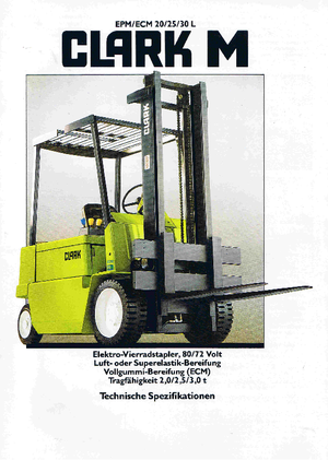 Електричні навантажувачі Clark ECM 30 L