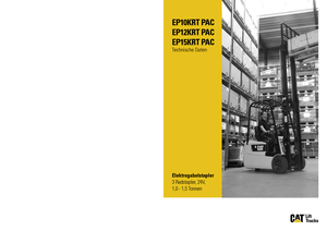 Електричні навантажувачі Caterpillar EP15K RT PAC