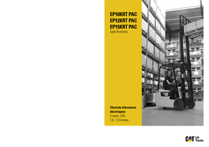 Електричні навантажувачі Caterpillar EP15K RT PAC