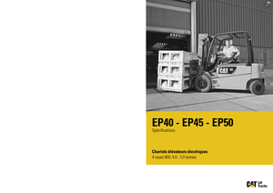 Електричні навантажувачі Caterpillar EP50