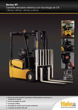 Електричні навантажувачі Yale ERP 18 VT