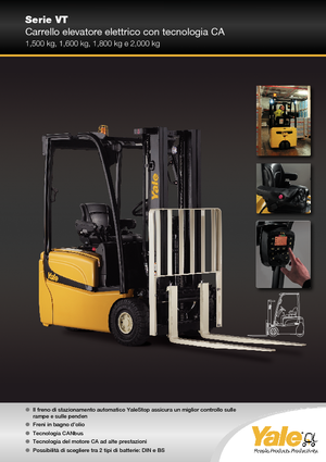 Електричні навантажувачі Yale ERP 18 VT