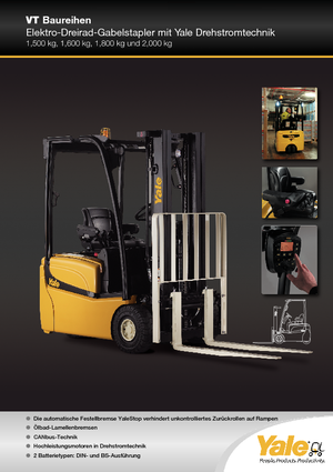 Електричні навантажувачі Yale ERP20VT MWB