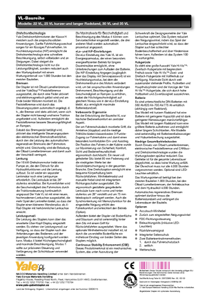 Електричні навантажувачі Yale ERP25VL