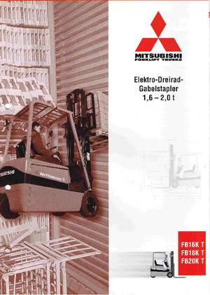 Електричні навантажувачі Mitsubishi FB 18 KT