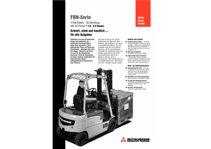 Електричні навантажувачі Mitsubishi FB 16 N