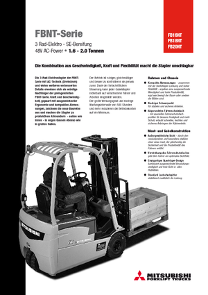 Електричні навантажувачі Mitsubishi FB 20 NT ac