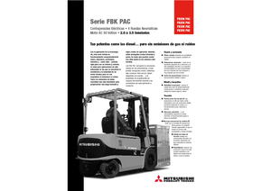 Електричні навантажувачі Mitsubishi FB 30 KPAC