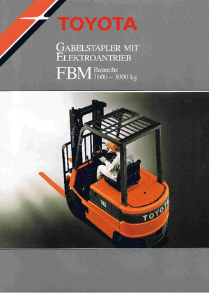 Електричні навантажувачі Toyota FBM 25