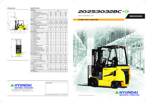 Електричні навантажувачі Hyundai 20BC-9